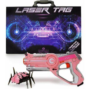 Girls Toys Pink Laser Tag Blaster and Flipping Robot Bug / Spider Target FUN!!